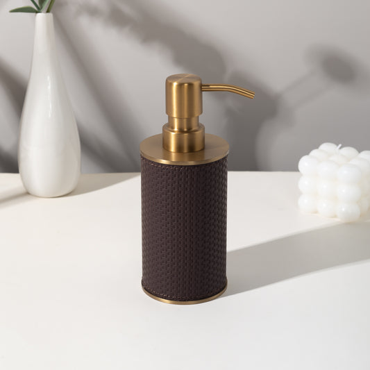 LAMON ROUND MIDNIGHT MOCHA SOAP DISPENSER