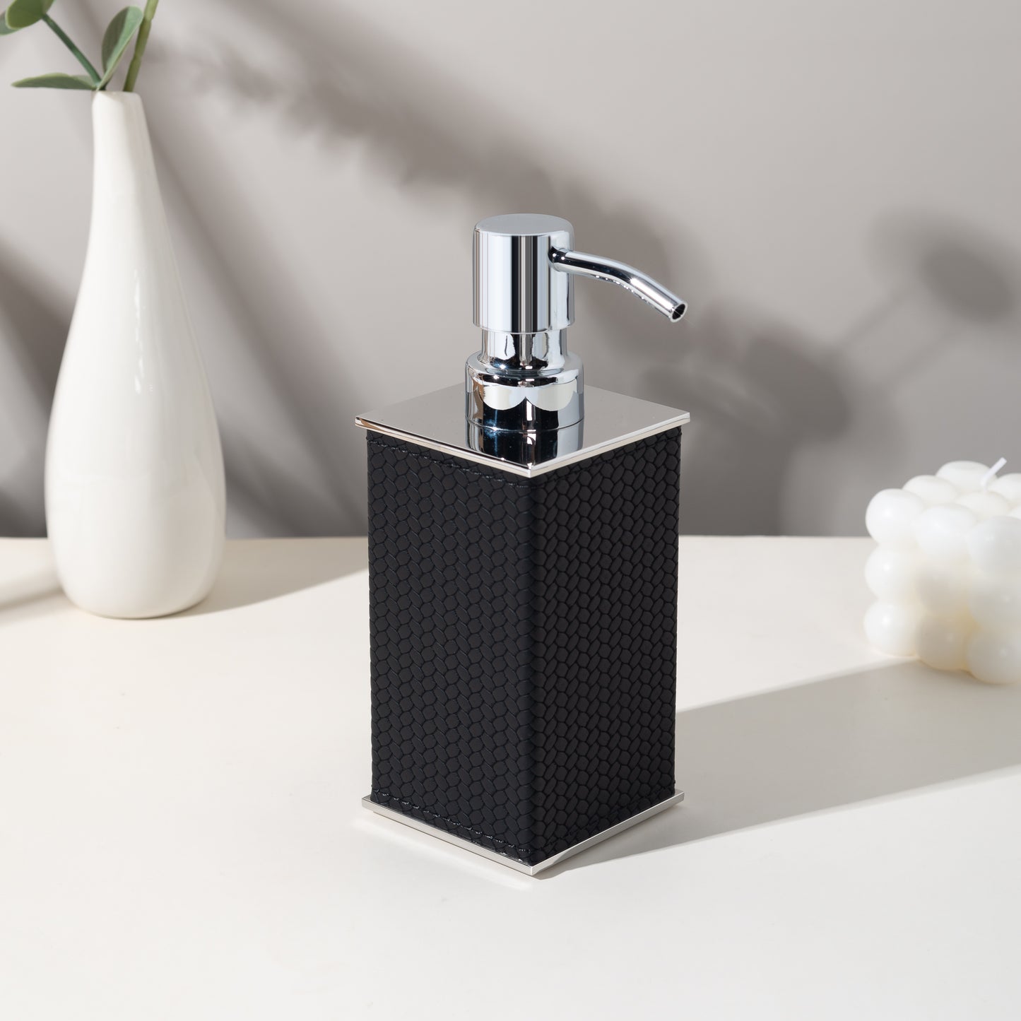LAMON SQUARE INK SLATE SOAP DISPENSER