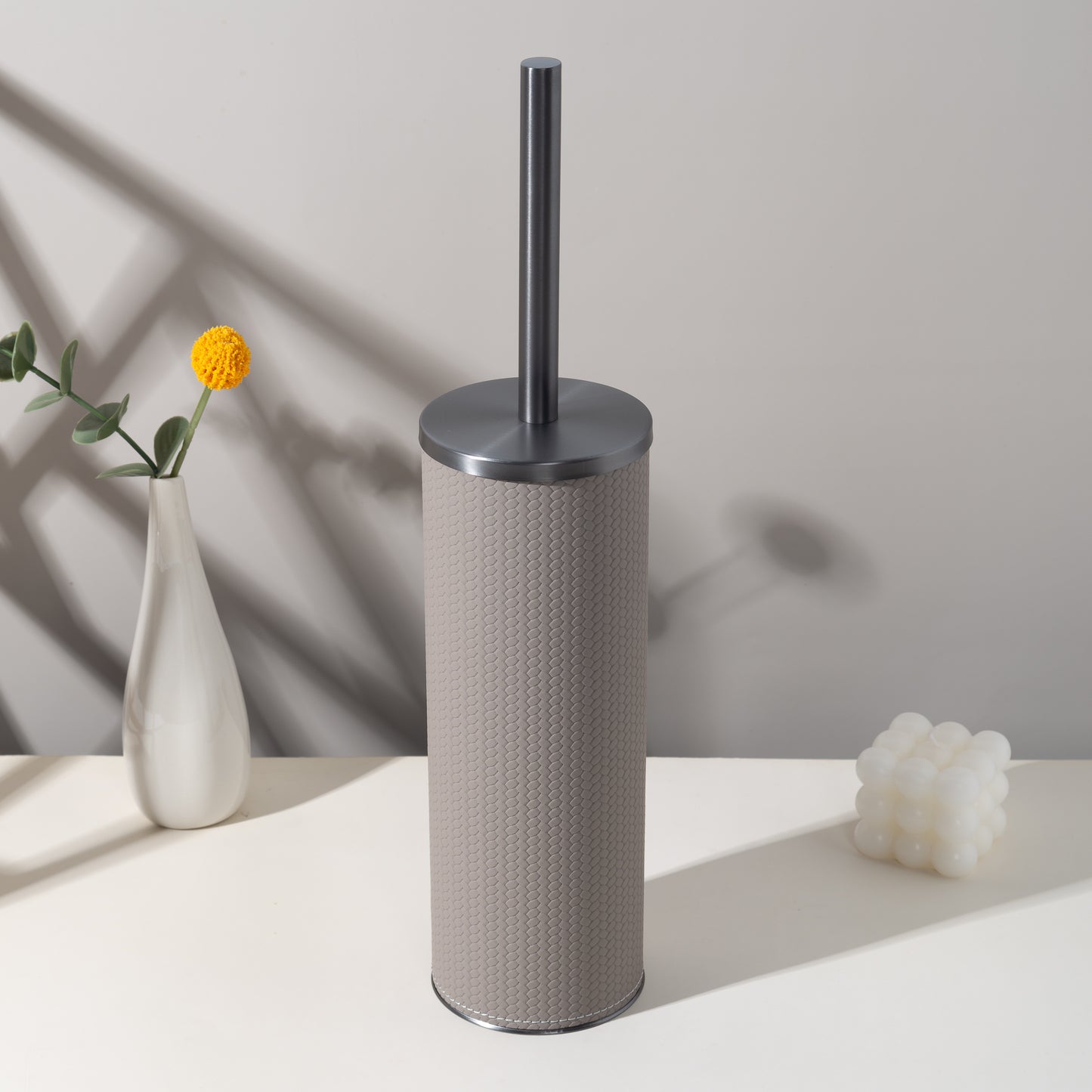 LAMON ROUND SILVER HAZE TOILET BRUSH