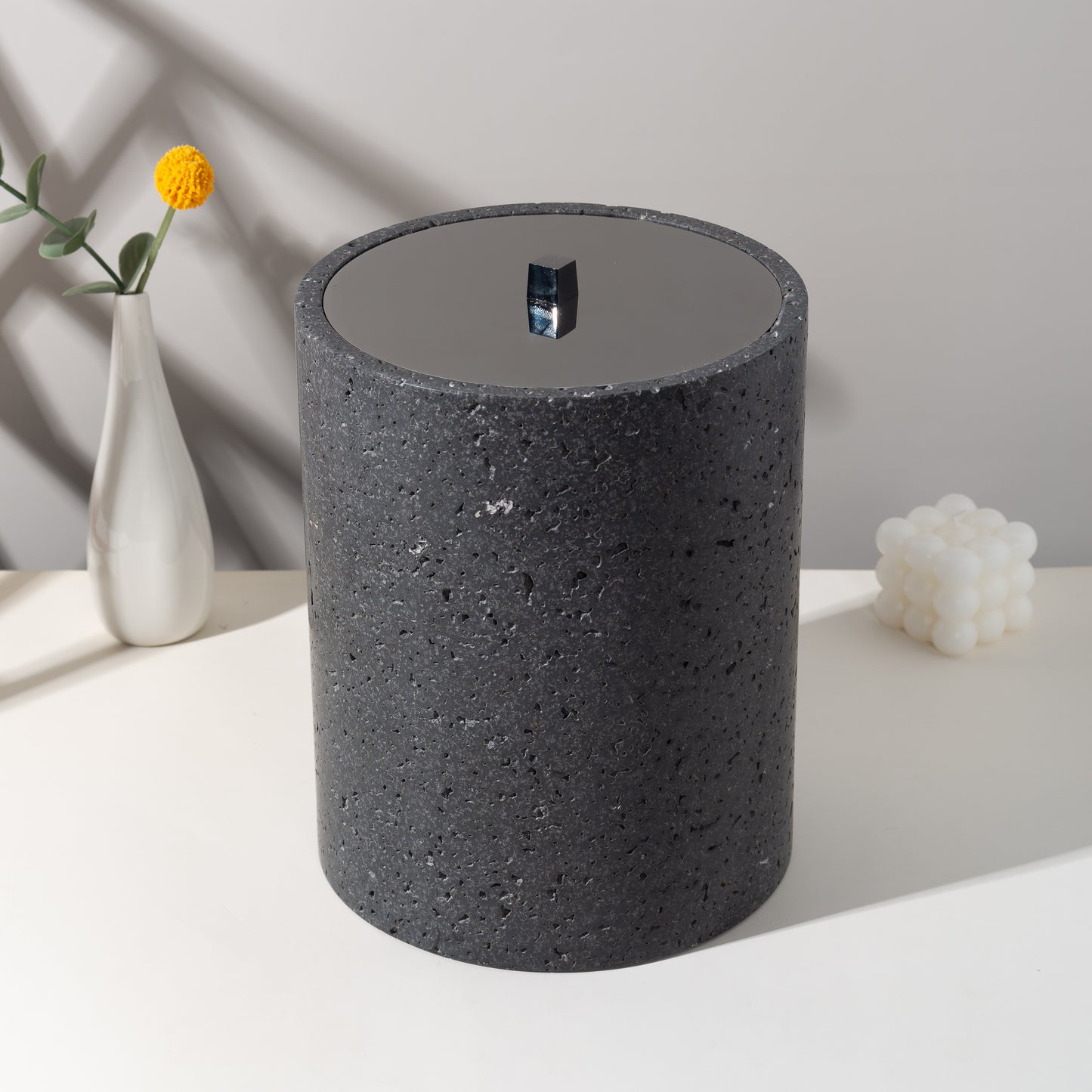 PIANI VOLCANIC TRASH CAN