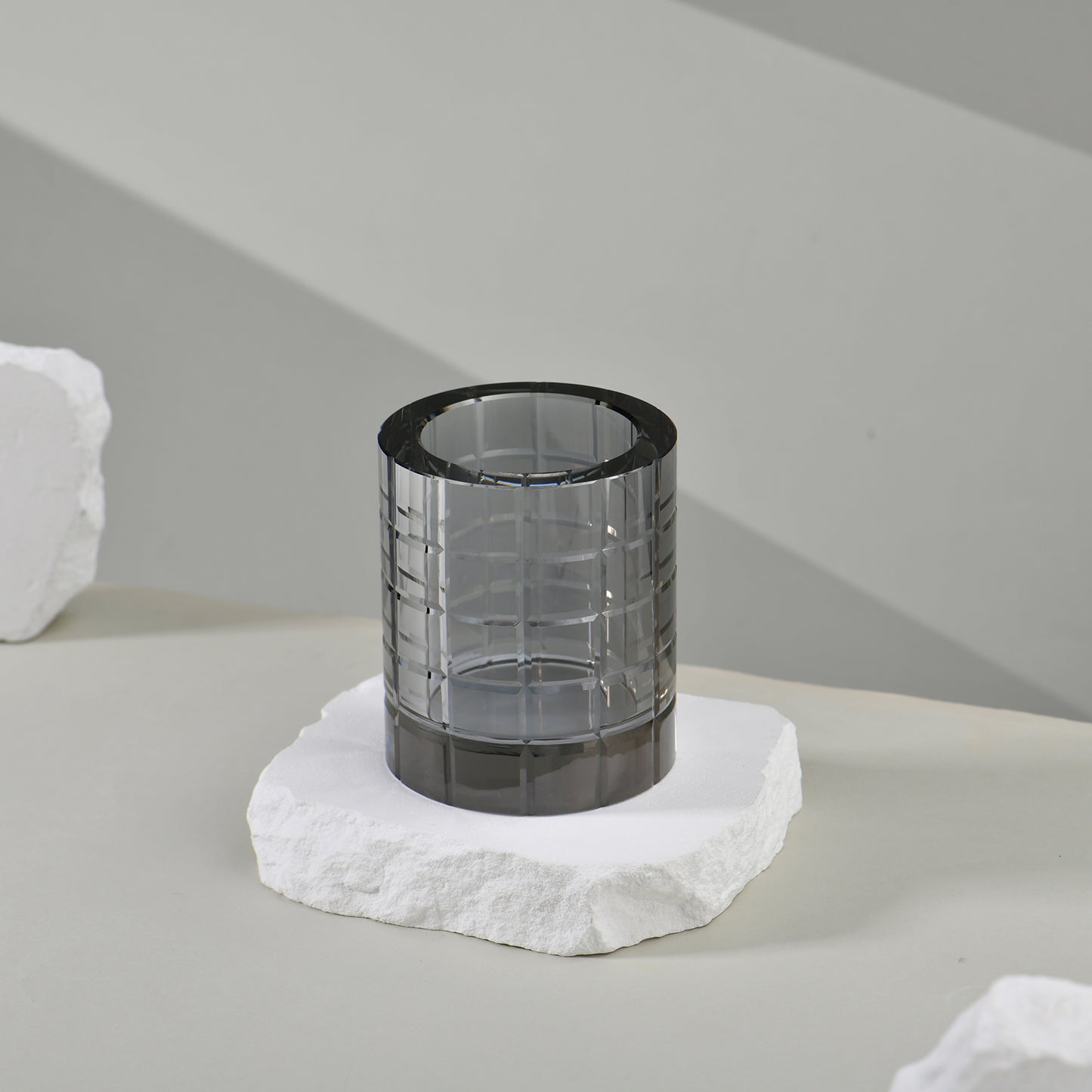 VISONA SMOKY GREY TOOTHBRUSH HOLDER