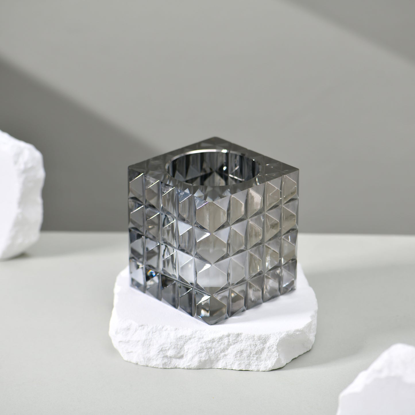 RITZOO SMOKY GREY TOOTHBRUSH HOLDER