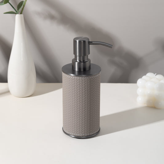 LAMON ROUND SILVER HAZE PUMP DISPENSER