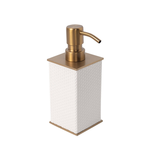 LAMON SQUARE IVORY PUMP DISPENSER