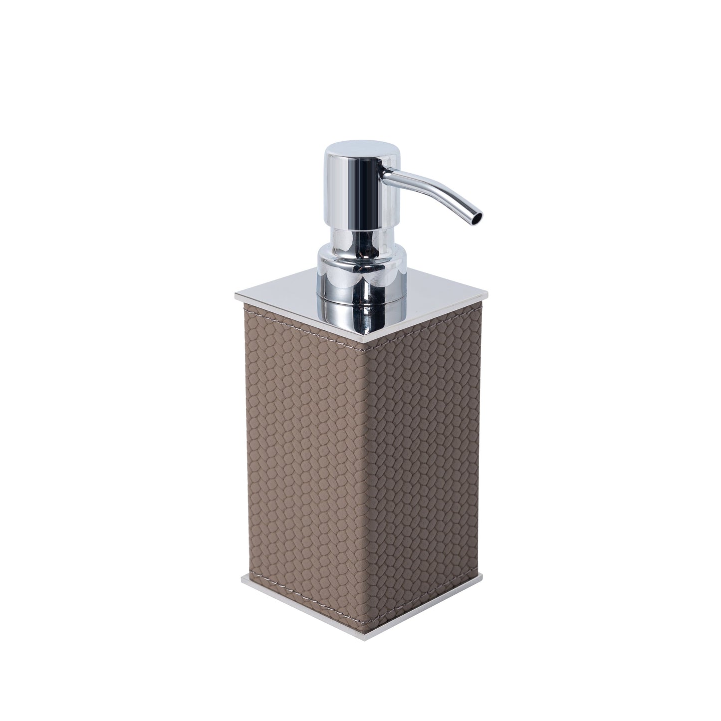 LAMON SQUARE GREIGE SOAP DISPENSER