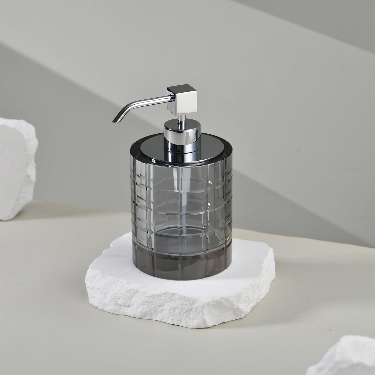 VISONA SMOKY GREY SOAP DISPENSER