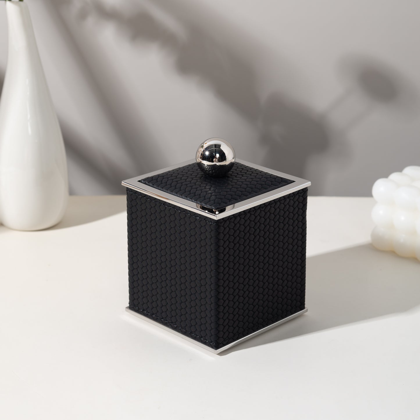 LAMON SQUARE INK SLATE  CANISTER