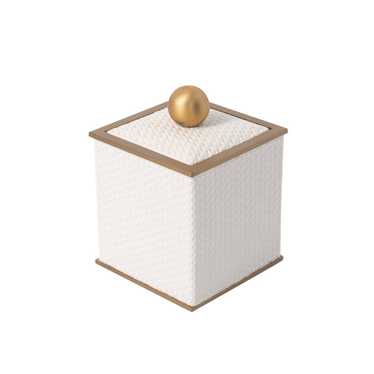 LAMON SQUARE IVORY CANISTER