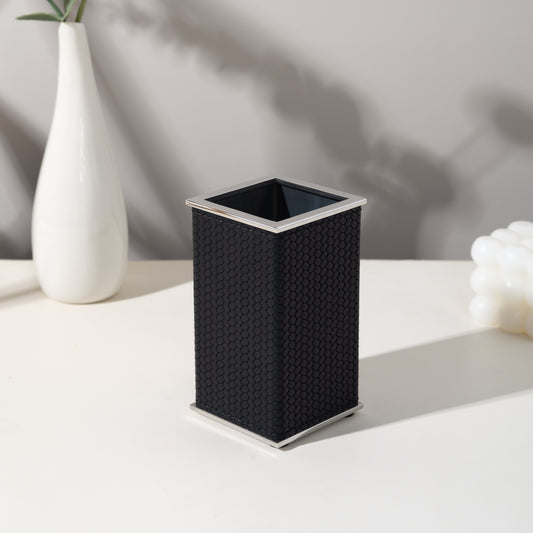 LAMON SQUARE INK SLATE  BRUSH HOLDER