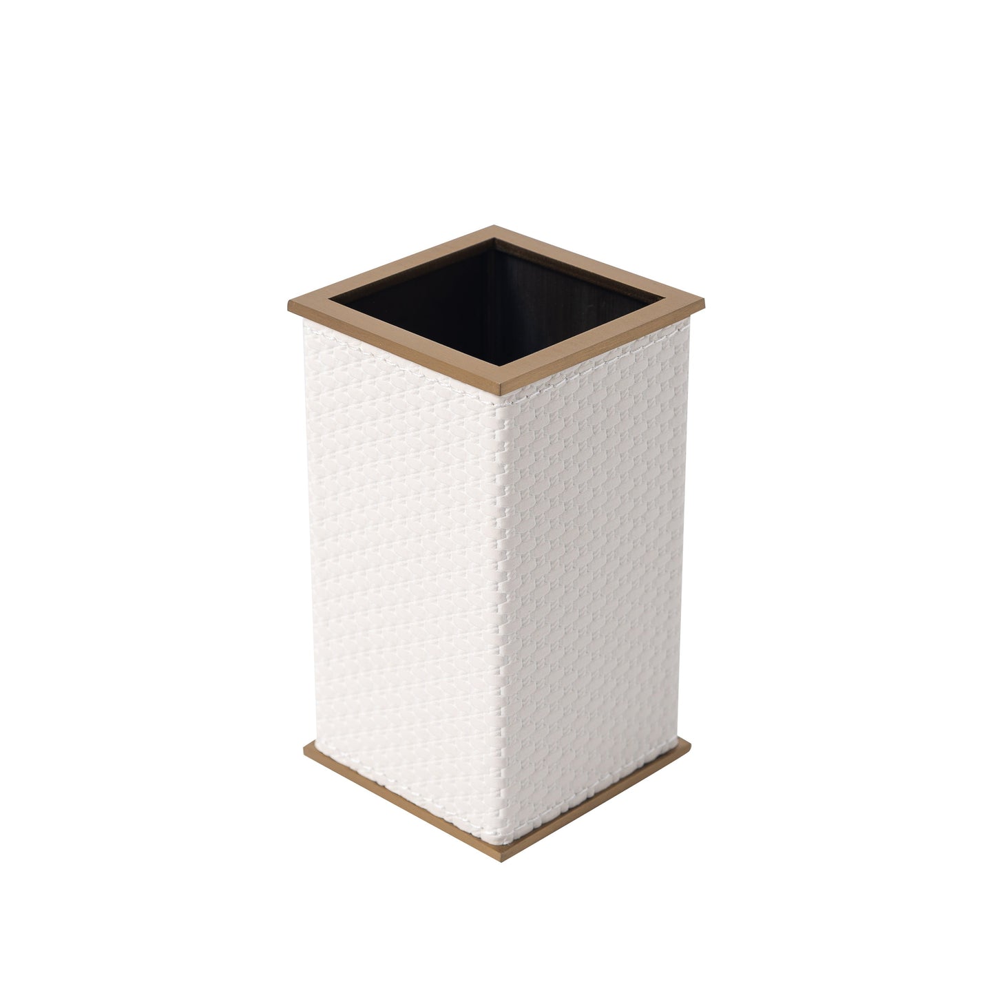 LAMON SQUARE IVORY BRUSH HOLDER