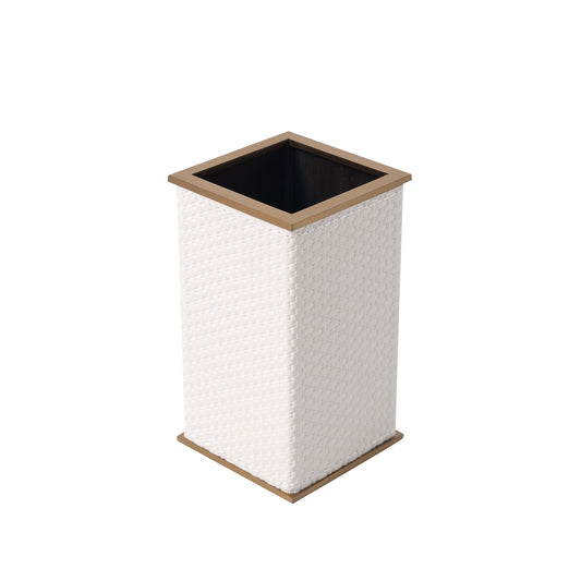 LAMON SQUARE IVORY BRUSH HOLDER