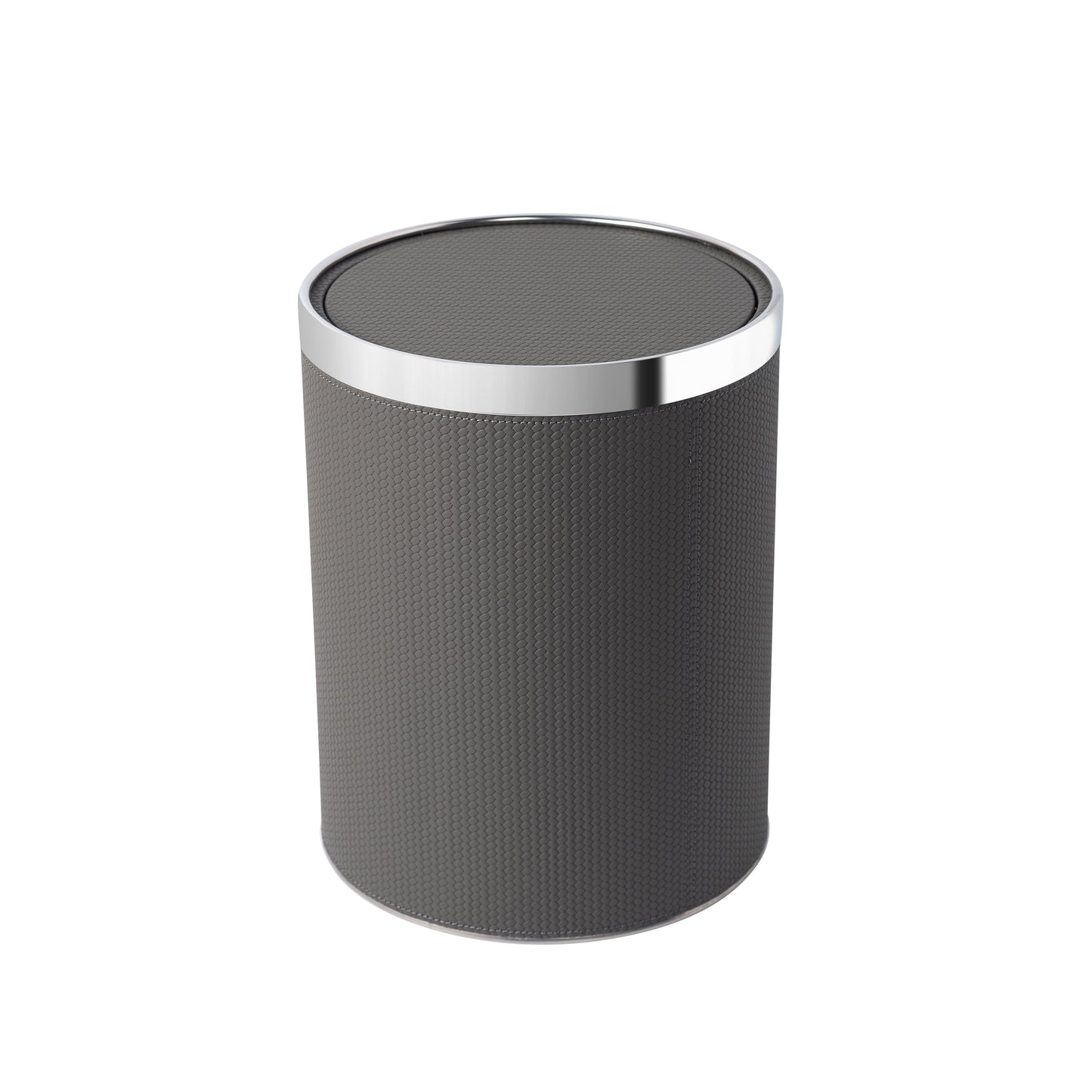 LAMON ROUND SLATE SERENADE TRASH CAN