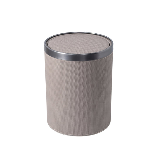 LAMON ROUND SILVER HAZE TRASH CAN