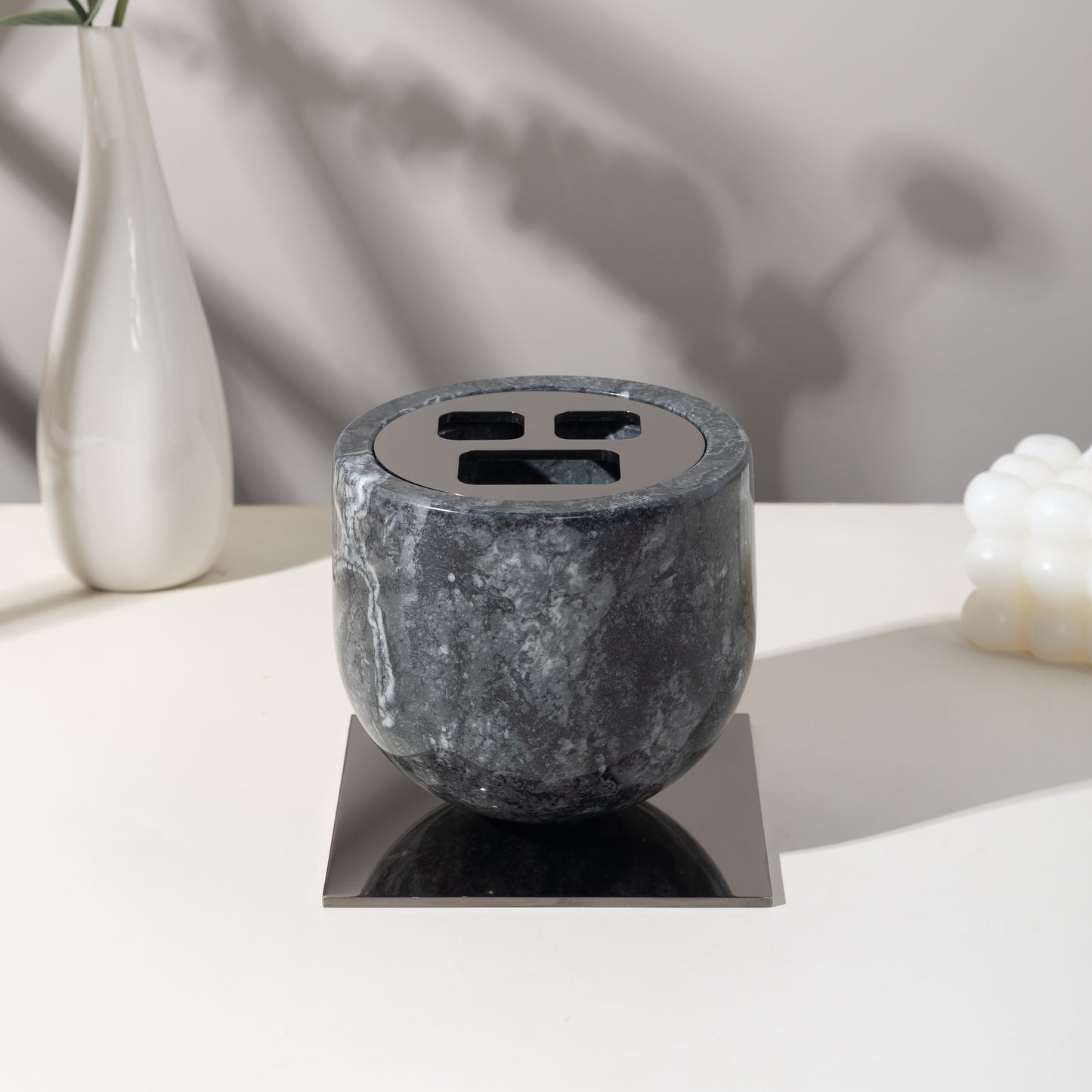 PIANI BARDIGLIO BRUSH HOLDER